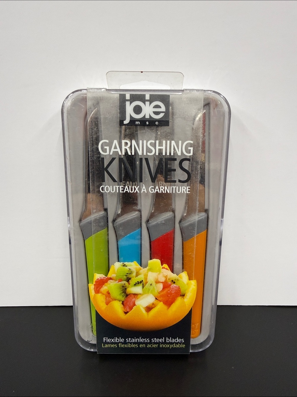 Joie Garnishing Knife Set with Green, Blue, Red & Orange Handles